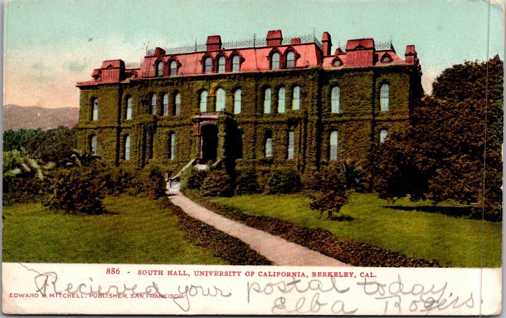 South Hall University of California Berkeley 1907 Vintage Postcard SP17-14